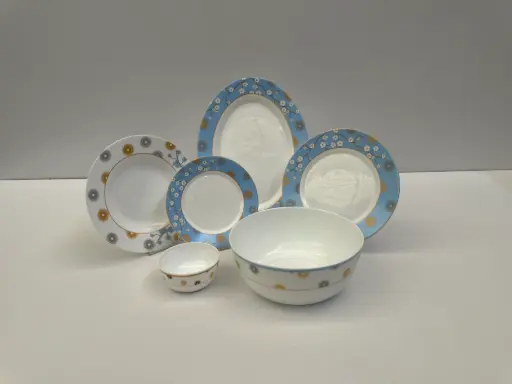 سرویس آرکوپال برمیولی اسپانیایی طرح شکوفه آبی