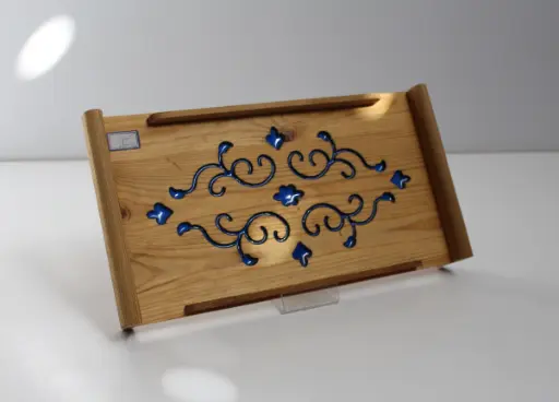 سینی سرو چوبی کوچک مدل پامچال